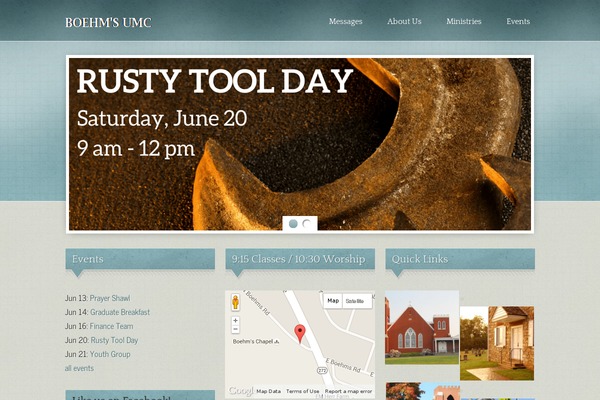 Antioch theme site design template sample
