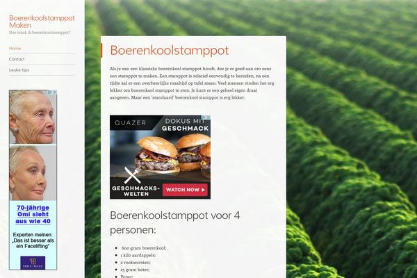 Confit theme site design template sample