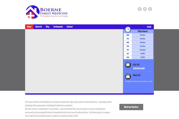 Doctor theme site design template sample