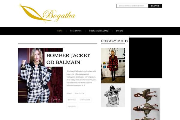 Fashion theme site design template sample
