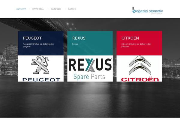 Parker theme site design template sample