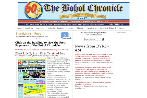 Global News theme site design template sample