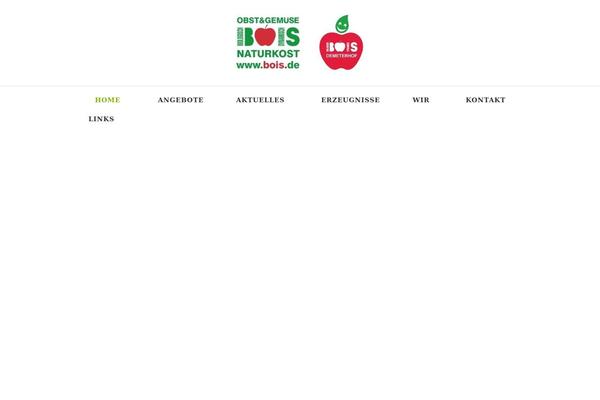 Organics theme site design template sample