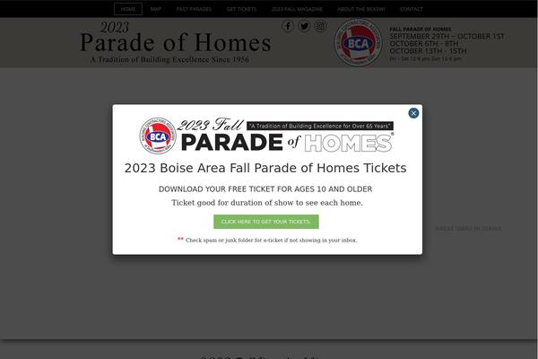 boiseparadeofhomes.com site used Paradeofhomes
