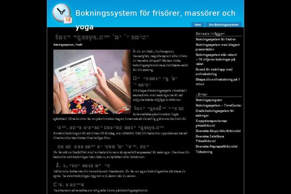 bokningssystem.org site used Glossyblue