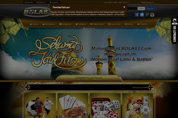 bola83 theme websites examples