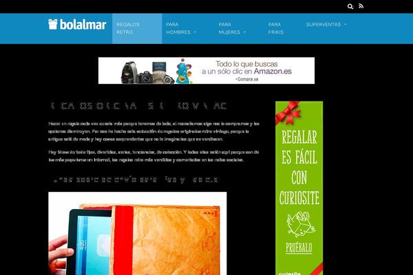 Magazine theme site design template sample
