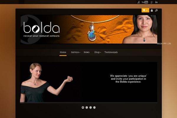 Enfinity theme site design template sample