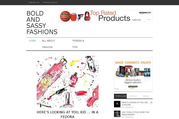 Fashionistas theme site design template sample