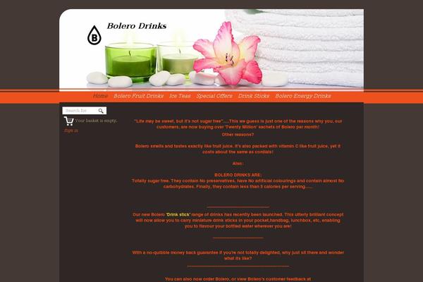 bolerodrinks.com site used Bolero
