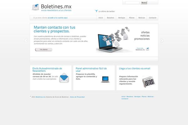 boletines.mx site used Boletines