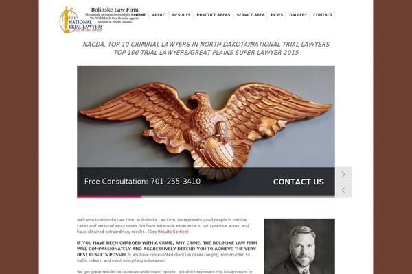 The Practice theme site design template sample