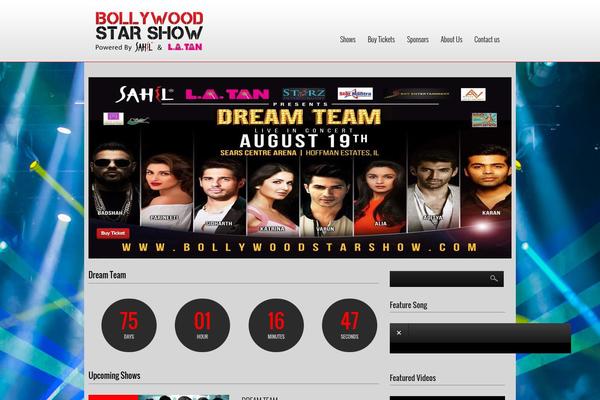 Vibration theme site design template sample