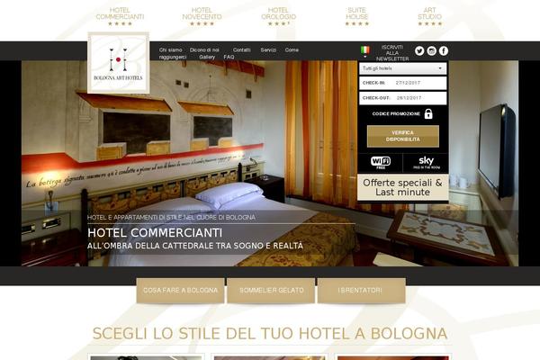 bolognarthotels.it site used Wordpress-bah