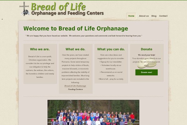 bolorphanage.org site used Organic Web