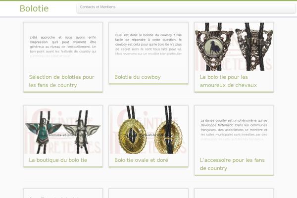 bolotie.fr site used Custom Child Theme