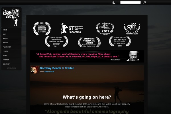 bombaybeachfilm.com site used Sideways
