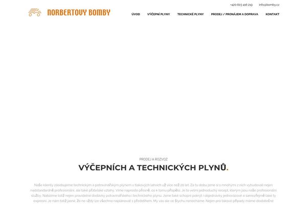 Bomby theme site design template sample