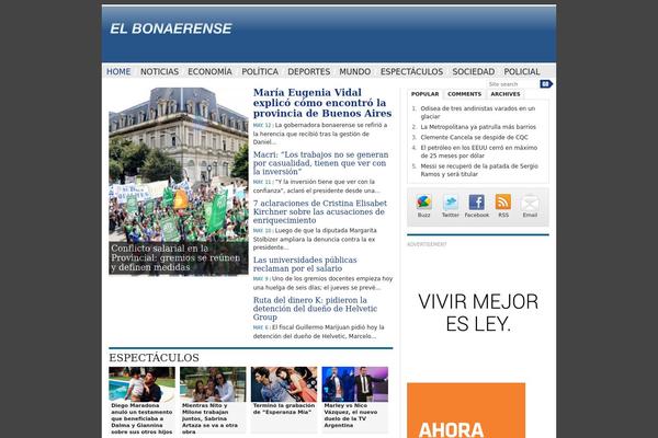 News theme site design template sample