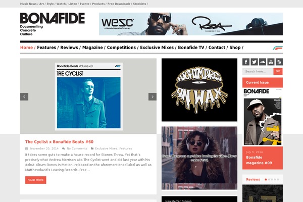 bonafidezine.com site used Bonafide-2013