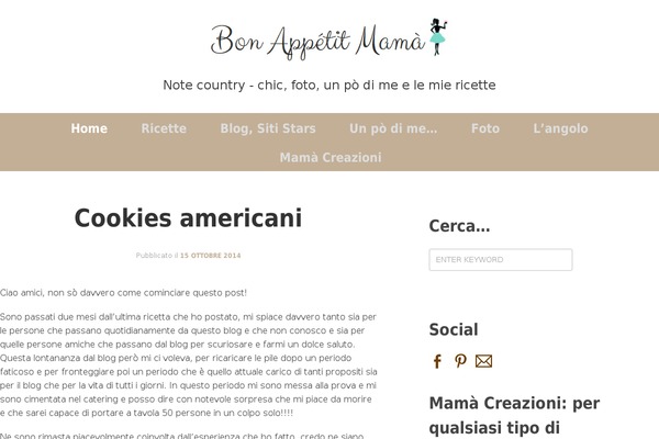 bonappetitmama.it site used Bloggy-v1-1
