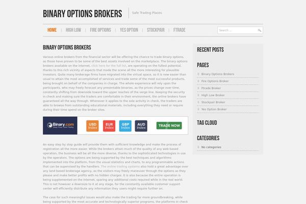 Hannari theme site design template sample