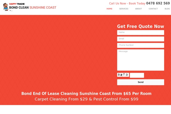 bondcleansunshinecoast.com.au site used Daylite