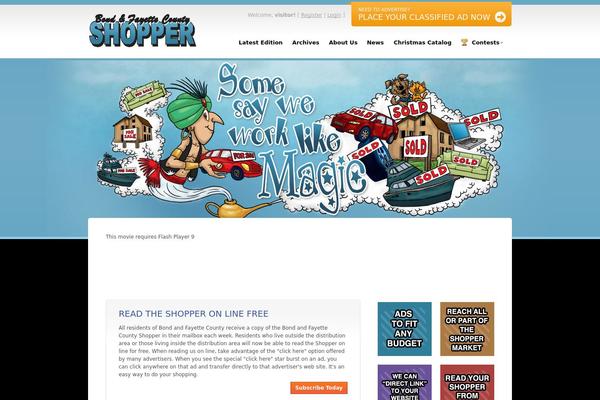 Shopper theme site design template sample