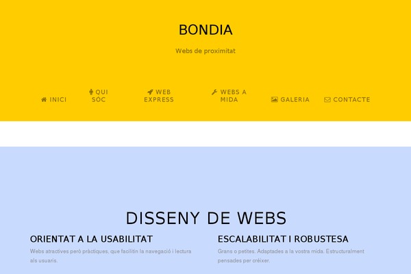 Flat theme site design template sample