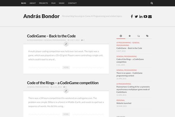 Anew theme site design template sample