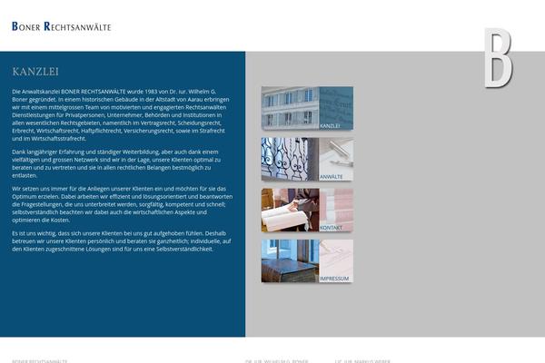boner-law.ch site used Wp-setup