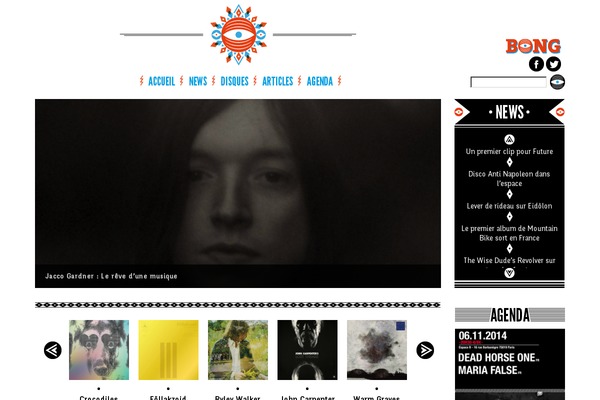 bongmagazine.fr site used Montheme