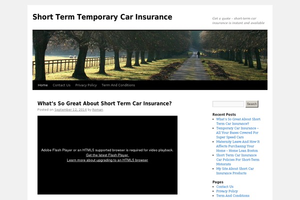 Twenty Ten theme site design template sample