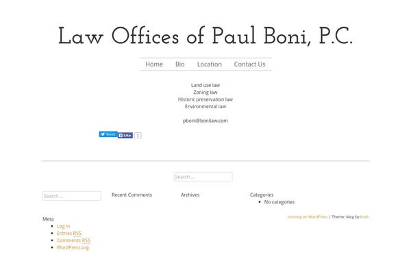 Mog theme site design template sample