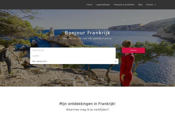 Listify Child theme site design template sample