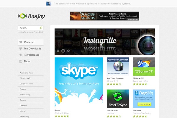 bonjoy.com site used Media Store