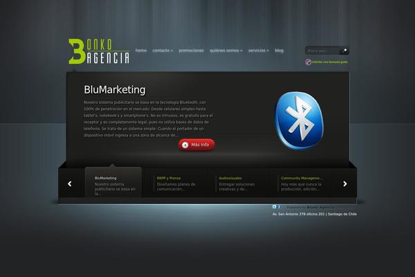 Bonko theme site design template sample