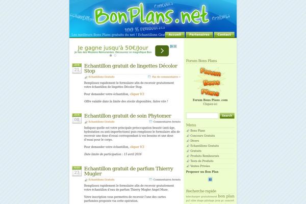 bonplans.net site used Glossyblue-1-3-fr