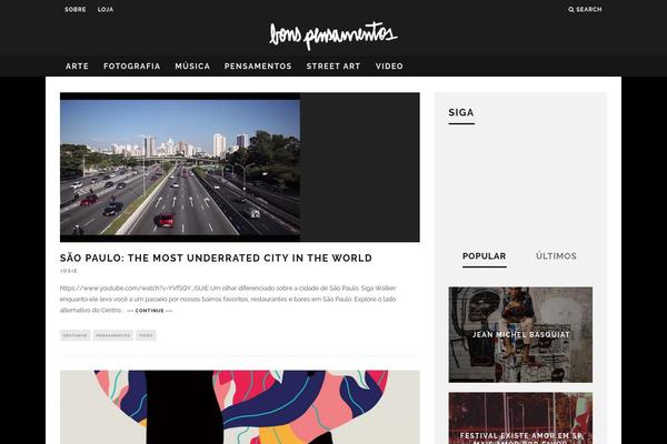 15Zine theme site design template sample