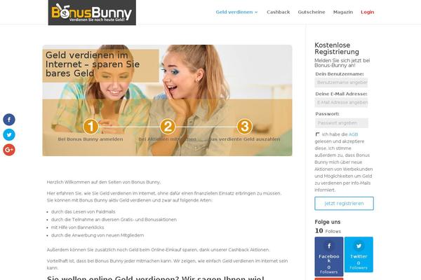 Divi Child theme site design template sample