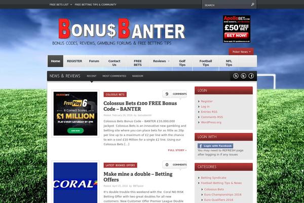 Continuum theme site design template sample