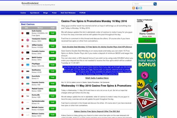 Overlay Theme website example screenshot