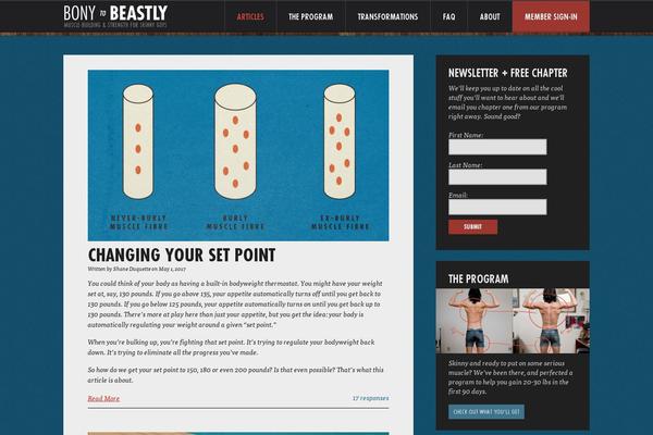 Site using Thrive-ovation plugin