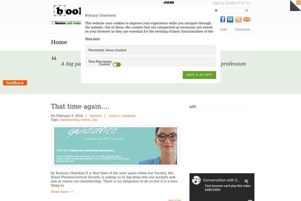 WordPress website example screenshot