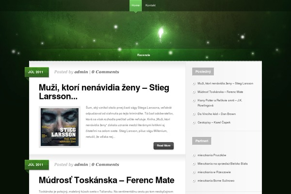 Glow theme site design template sample