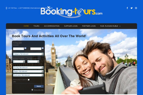 Tour Operator theme site design template sample