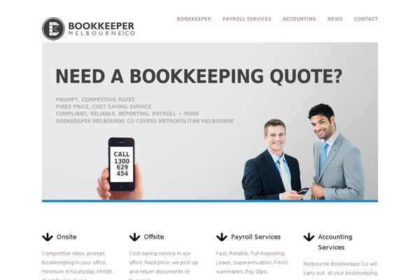 Vanguard theme site design template sample
