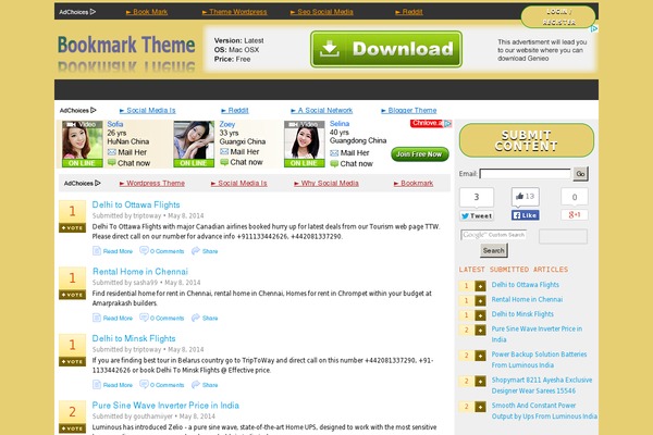 Submitpro theme site design template sample