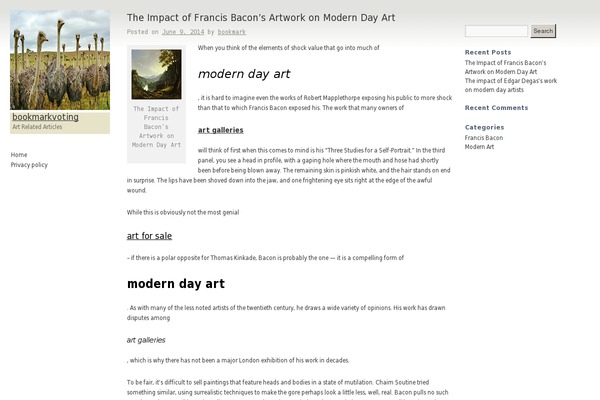 bookmarkvoting.com site used Artblog