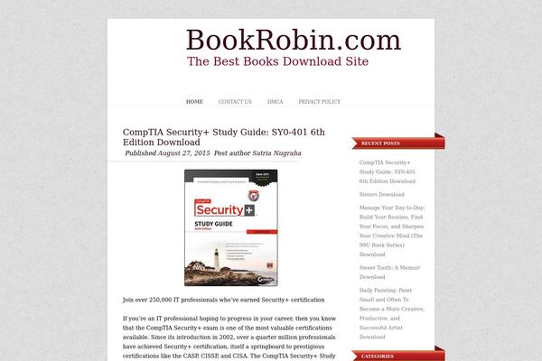 Book inspiration theme site design template sample